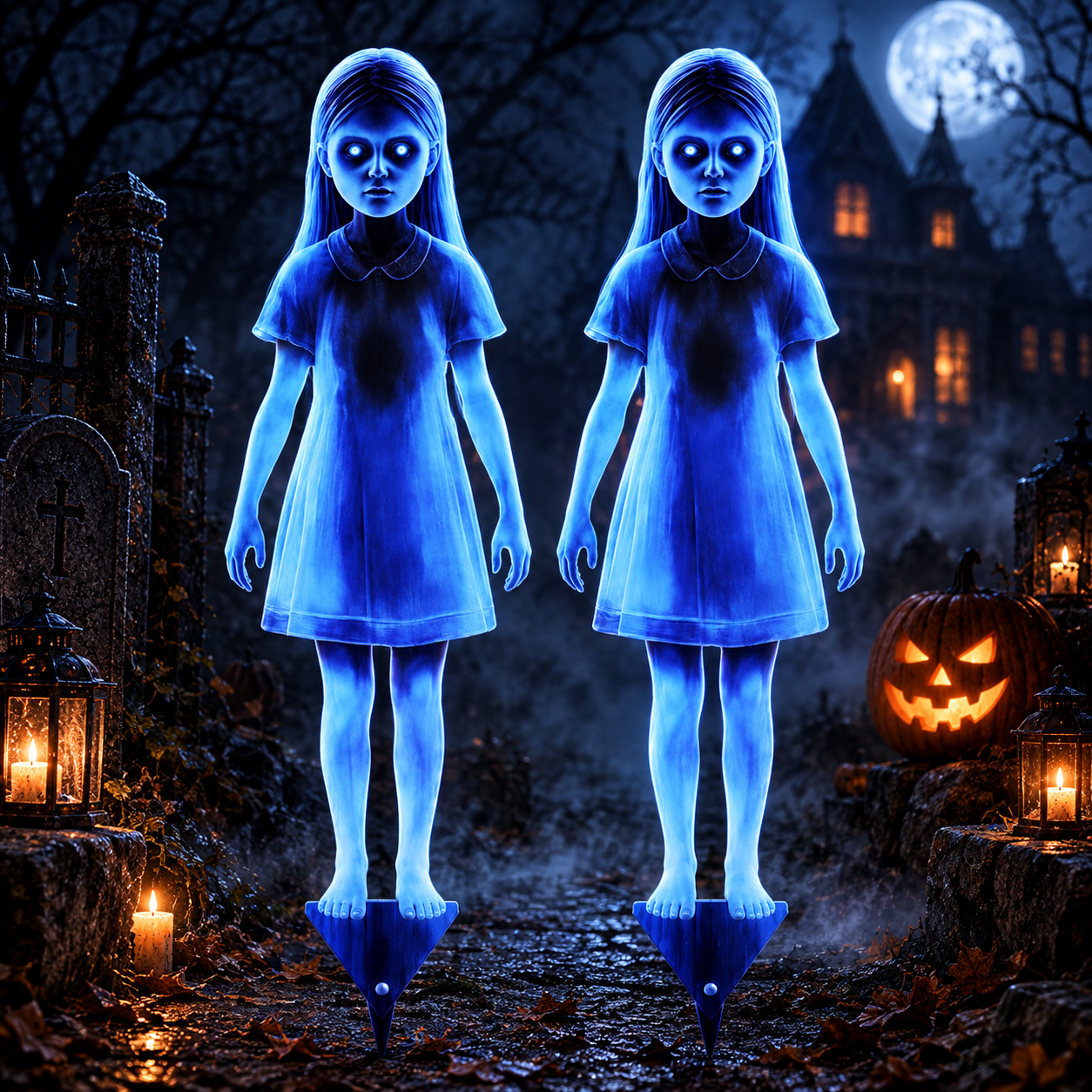 🔥 Last Day 50% OFF 🔥 👻Girl Ghost Courtyard Decoration for Halloween👻 - Hallowora