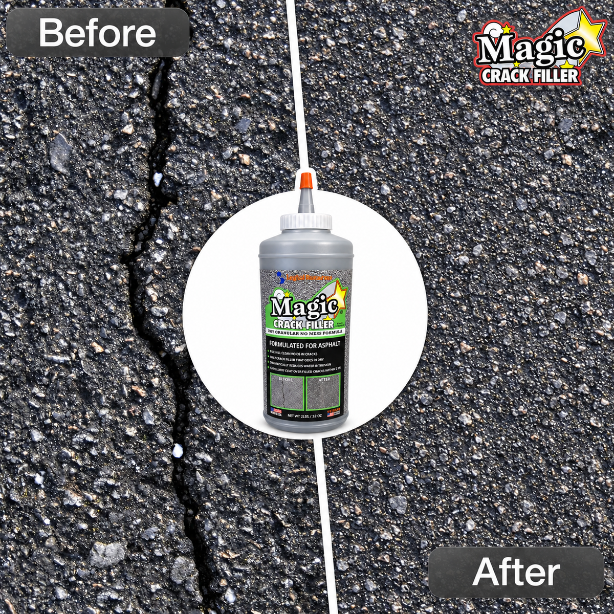 Chillovia™ Magic Crack Filler Asphalt