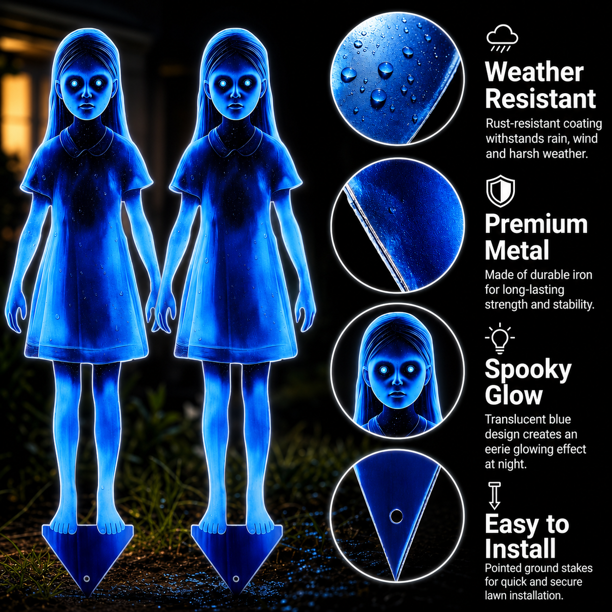 🔥 Last Day 50% OFF 🔥 👻Girl Ghost Courtyard Decoration for Halloween👻 - Hallowora