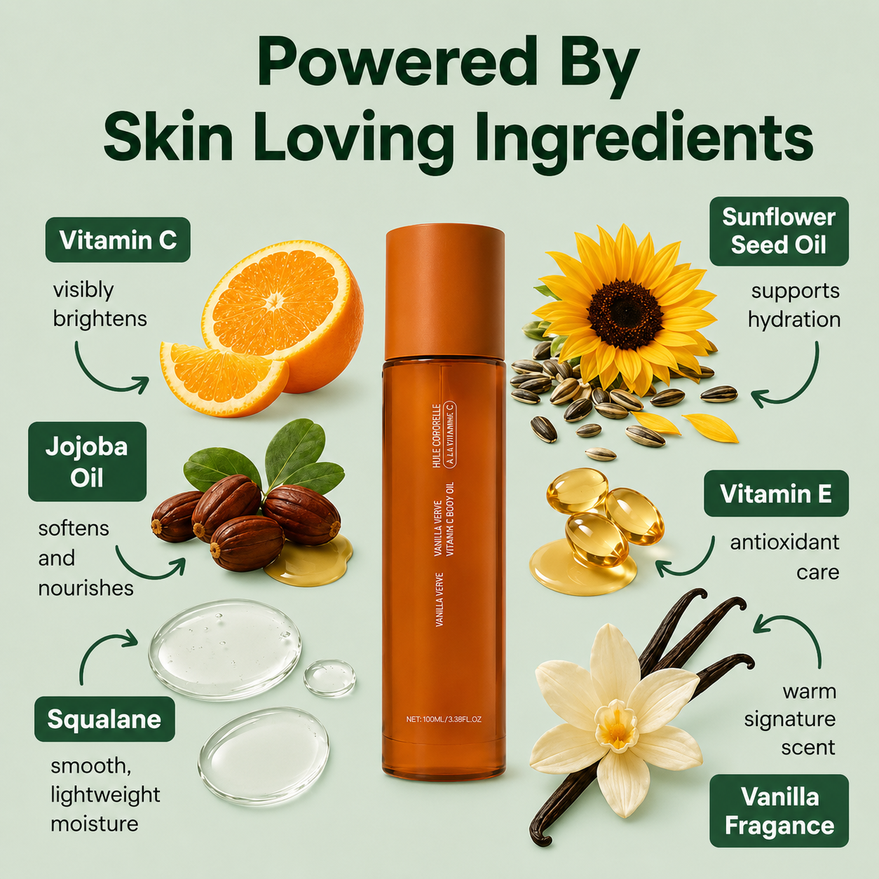 Aurelle™ Vanilla Verve Vitamin C Body Oil