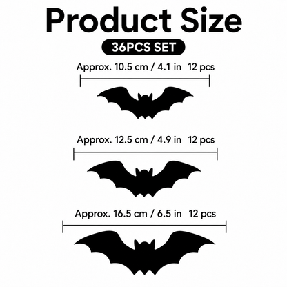 2026 New Halloween 3D Glowing Bat Collection