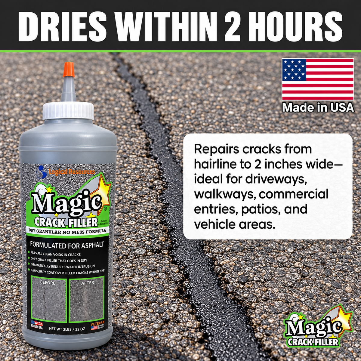 Chillovia™ Magic Crack Filler Asphalt