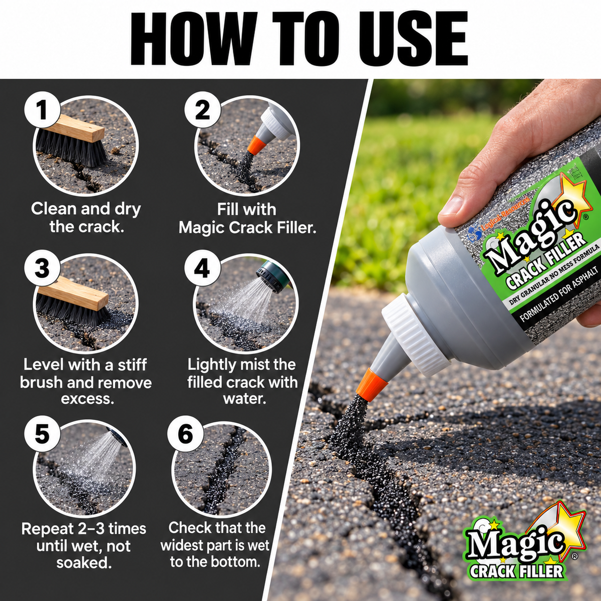 Chillovia™ Magic Crack Filler Asphalt