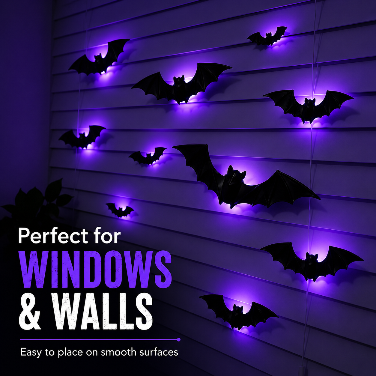 2026 New Halloween 3D Glowing Bat Collection