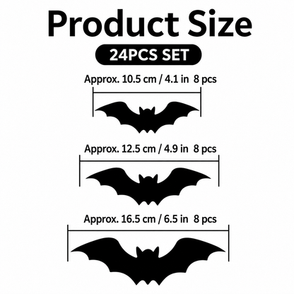 2026 New Halloween 3D Glowing Bat Collection