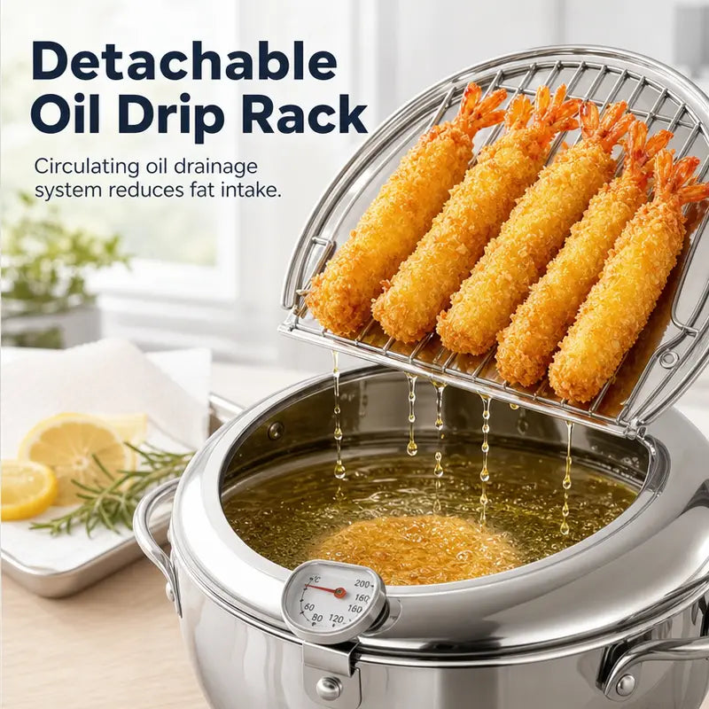 Culinovia Kogane™ Japanese Tempura Fryer Pot