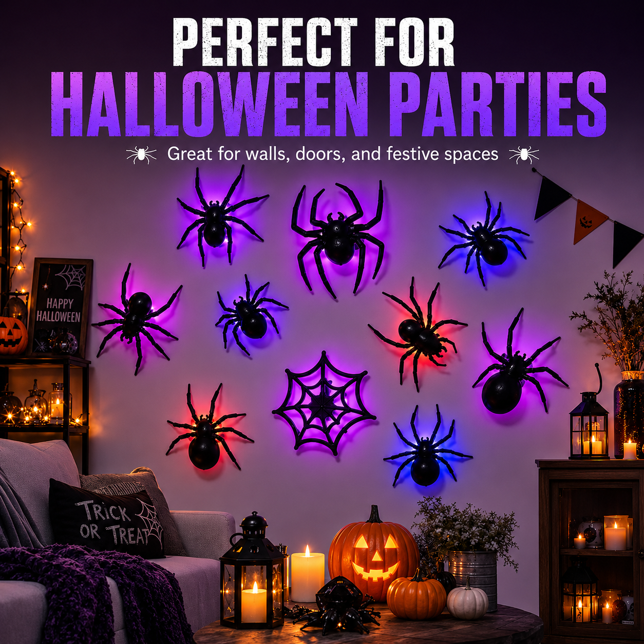 2026 New Halloween 3D Glowing Bat Collection