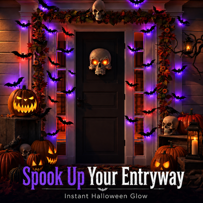 2026 New Halloween 3D Glowing Bat Collection