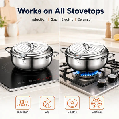 Culinovia Kogane™ Japanese Tempura Fryer Pot